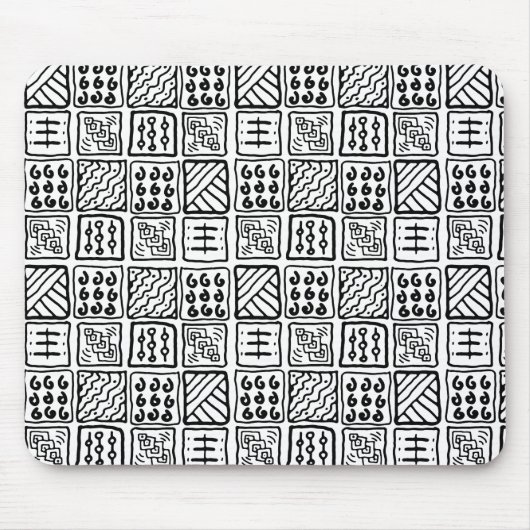 primitief patroon muismat (Voorkant)