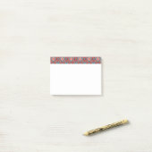 Primitief patroon post-it® notes (Op bureau)