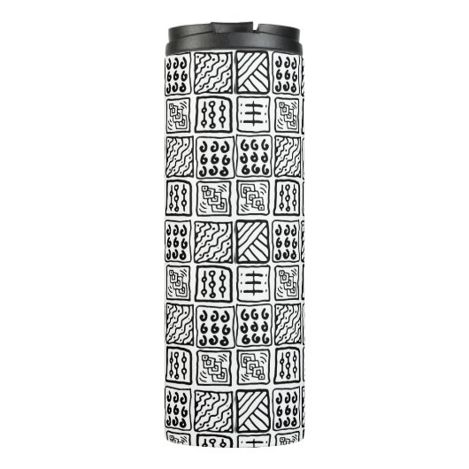 primitief patroon thermosbeker (Achterkant)