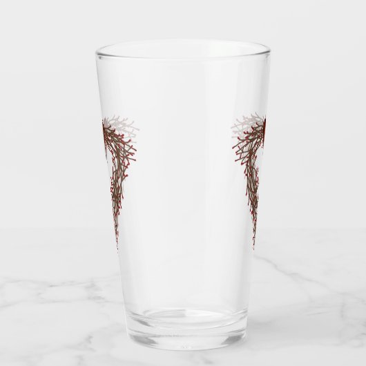 Primitief pip Berry Heart Wreatglas Glas (Rechts)