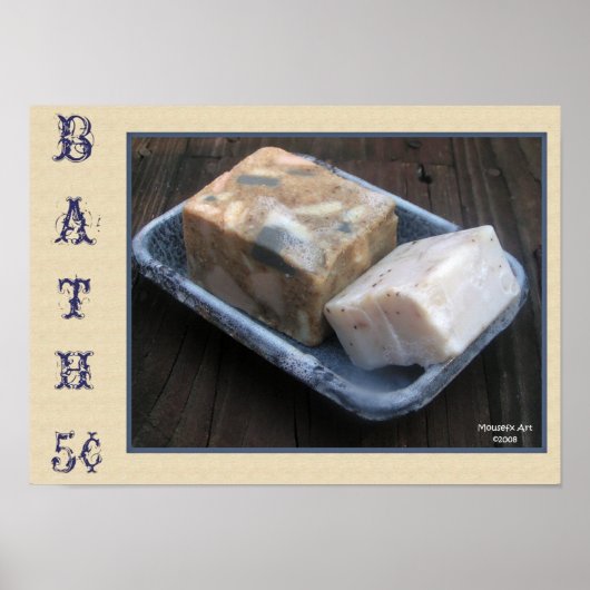 Primitief Poster zeep (Voorkant)