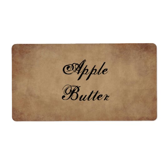 Primitief productetiket etiket (Voorkant)