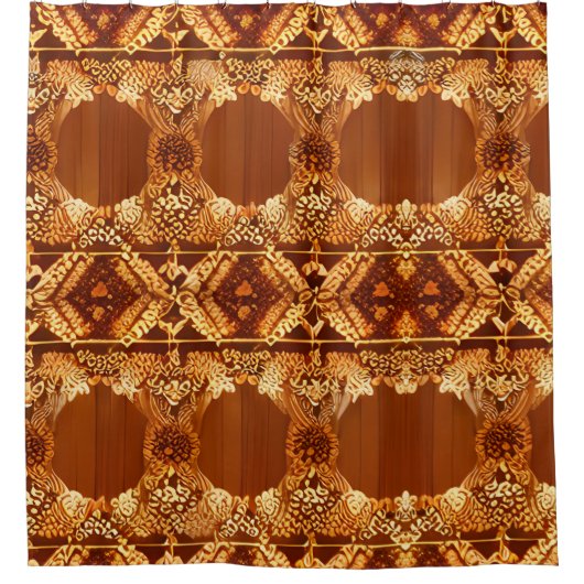 Primitief Rustiek Landelijk Douchegordijn (Voorkant)