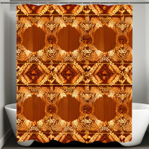 Primitief Rustiek Landelijk Douchegordijn