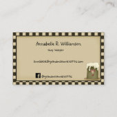 Primitief Rustisch Land van de Wilde Boom van de R Visitekaartje (Achterkant)