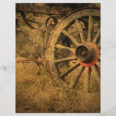 Primitief Rustisch Western landwagon (Voorkant)