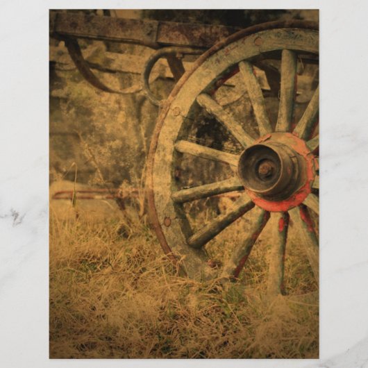 Primitief Rustisch Western landwagon (Voorkant)