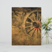 Primitief Rustisch Western landwagon (Staand voorkant)