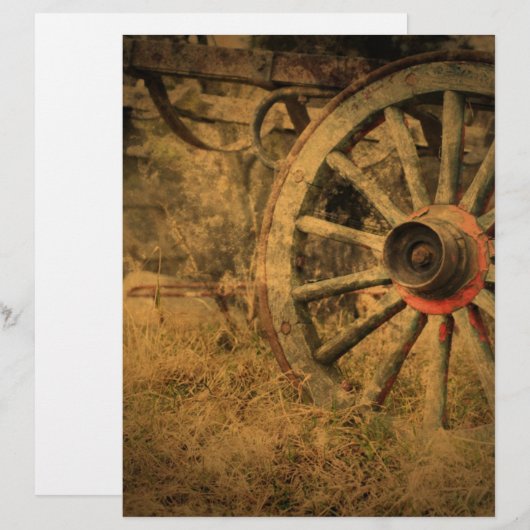 Primitief Rustisch Western landwagon (Voorkant / Achterkant)