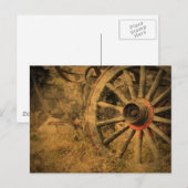 Primitief Rustisch Western landwagon Briefkaart (Voorkant / Achterkant)