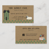 PRIMITIEF SALTBOX-HUIS OP KRAFT-VISITEKAARTJE VISITEKAARTJE (Voorkant / Achterkant)