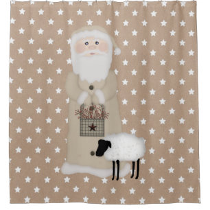 Primitief Santa Shower Gordijn