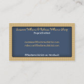 Primitief sjabloon voor Gingham-visitekaartje voor Visitekaartje (Achterkant)