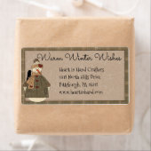 Primitief Sneeuwmanadres/Verzendlabel Etiket (Insitu)