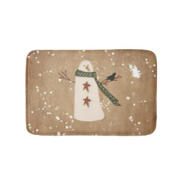 Primitief Snowman Bath Mat