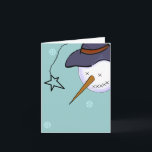 Primitief Snowman Blank voor kerstmis Feestdagen Kaart<br><div class="desc">Afbeelding werd gemaakt door de Missouri kunstenaar,  Deborah Miller. Digitale creatie van een casual en leuke kaart.</div>