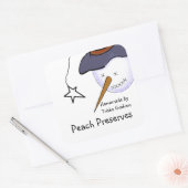 Primitief Snowman Jar Label (Envelop)