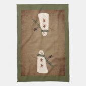 Primitief Snowman Kitchen Towel Theedoek (Verticaal)