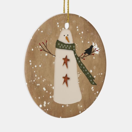 Primitief Snowman Ornament (Rechts)
