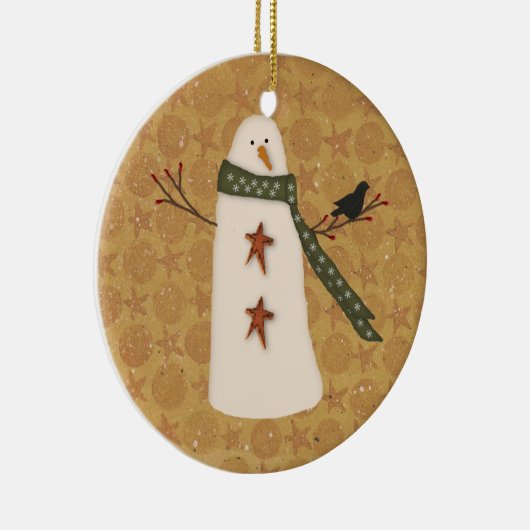 Primitief Snowman Ornament (Rechts)