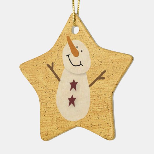 Primitief Snowman Ornament (Links)
