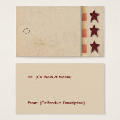 Primitief Star Hang Label Visitekaartjes (Voorkant /achterkant)