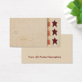 Primitief Star Hang Label Visitekaartjes (Bureau)
