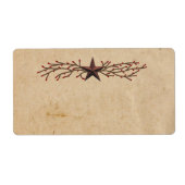 Primitief Star-productetiket Etiket (Voorkant)