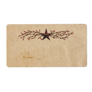 Primitief Star-productetiket Etiket