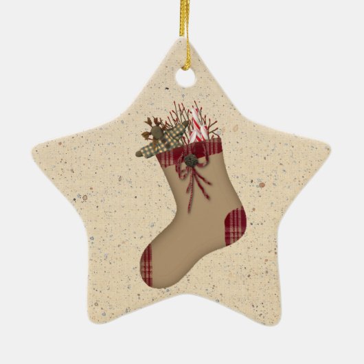 Primitief Stocking Ornament (Achterkant)