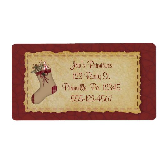 Primitief stopzetten van vakantielabel etiket (Voorkant)