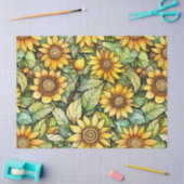 Primitief Sunflower Tissue Paper – 10lb, 17 "x23" Tissuepapier (Craft)