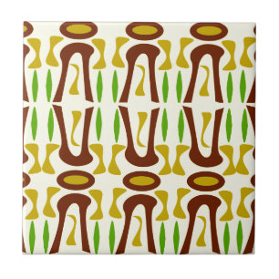 Primitief Tiki Oerwoud Patroon Tegeltje