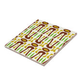 Primitief Tiki Oerwoud Patroon Tegeltje (Zijkant)