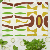 Primitief Tiki Oerwoud Patroon Theedoek (Gevouwen)