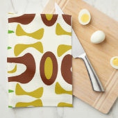 Primitief Tiki Oerwoud Patroon Theedoek (Quarter Fold)