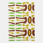 Primitief Tiki Oerwoud Patroon Theedoek (Verticaal)