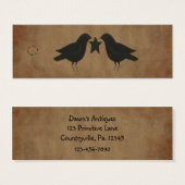 Primitief uiteinde Label Mini Visitekaartjes (Voorkant /achterkant)