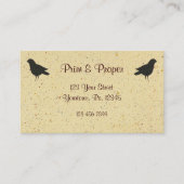 Primitief Visitekaartje (Voorkant)