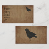 Primitief Visitekaartje Crow (Voorkant / Achterkant)