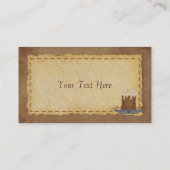 Primitief Visitekaartje kaars (Achterkant)