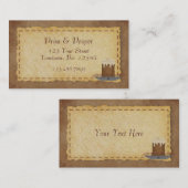 Primitief Visitekaartje kaars (Voorkant / Achterkant)