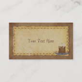 Primitief Visitekaartje kaars (Achterkant)