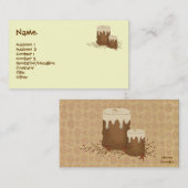 Primitief Visitekaartje kaarsen (Voorkant / Achterkant)