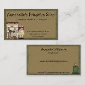 Primitief Visitekaartje land winkel (Voorkant / Achterkant)