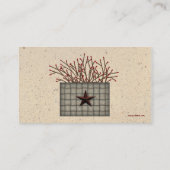 Primitief Visitekaartje mandje (Achterkant)