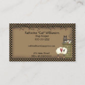 Primitief Visitekaartje thuis (Achterkant)