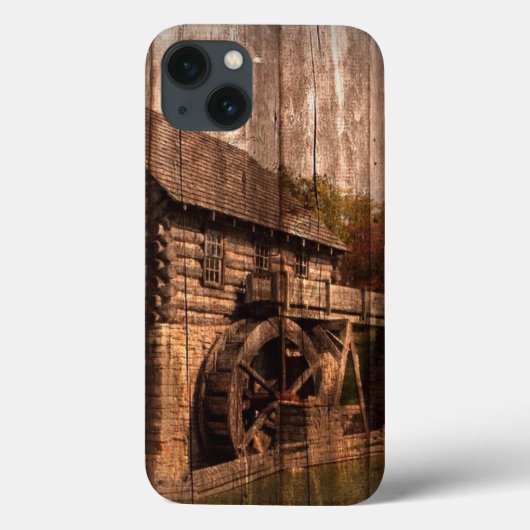 Primitief waterwiel van de schoorsteenkool van de  Case-Mate iPhone case (Achterkant)