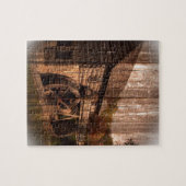 Primitief waterwiel van de schoorsteenkool van de legpuzzel (Horizontaal)