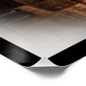 Primitief waterwiel van de schoorsteenkool van de  perfect poster (Hoek)